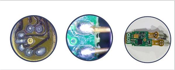 光通訊FPC軟板與光器件焊接， PCB硬板與光器件焊接圖示